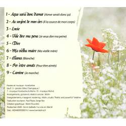 Terra Blanca - Hombeline et Mohn - Pochette arrière du CD