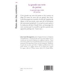 La grande eau verte du poème - La granda aiga verda del poema - Jean-Louis Keranguéven - Back cover