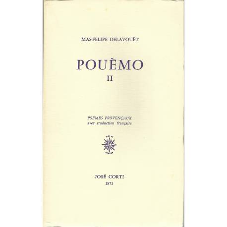 Pouèmo 2 - Mas-Felipe Delavouët - Couverture