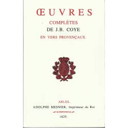 Œuvres Complètes - Jean-Baptiste Coye - Couverture