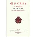 Œuvres Complètes - Jean-Baptiste Coye - Couverture