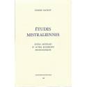 Études Mistraliennes - Charles Mauron - Couverture