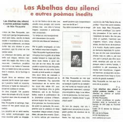 Las Abelhas dau silenci e autres poèmas inedits - Max Roqueta - Article Prouvènço d'aro