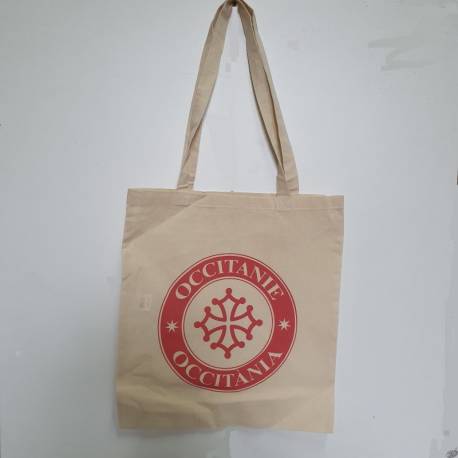 Sac coton (tote-bag) croix occitane