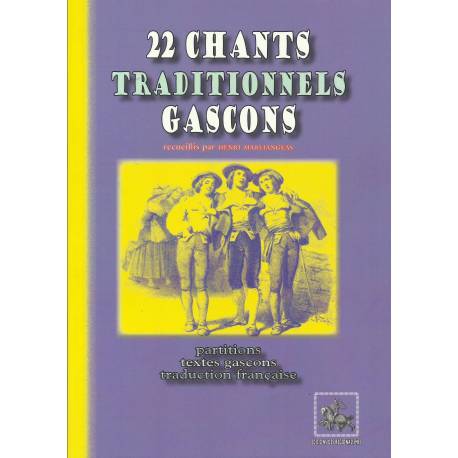 22 Chants traditionnels Gascons - Henri Marliangeas - Couverture
