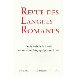 Revue des Langues Romanes - Tome 109-2 (2025-n°2)