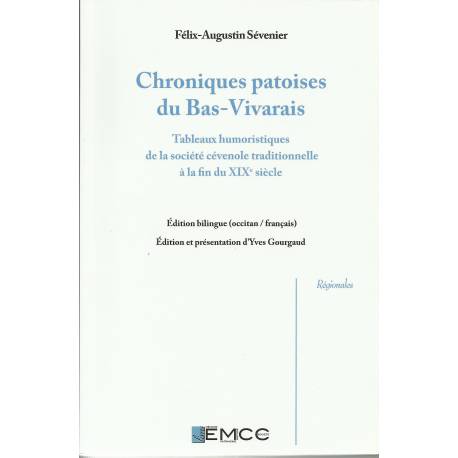 Chroniques Patoises du Bas-Vivarais - F.A Sévenier - Couverture