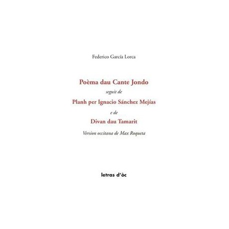 Poèma dau cante Jondo - Federico García Lorca