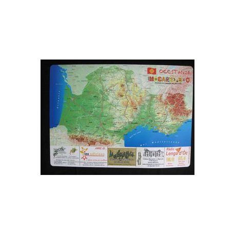 Placemat "Map of Occitania"  (Macarel)