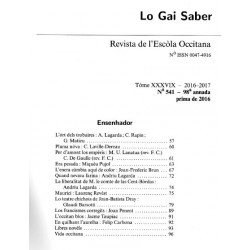 Lo Gai Saber - Abonnement (1 an) - Sommaire 2016-06