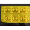 Moule silicone souple de 8 croix Òc