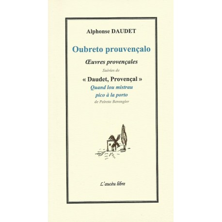 Oubreto prouvençalo - Alphonse Daudet - Couverture