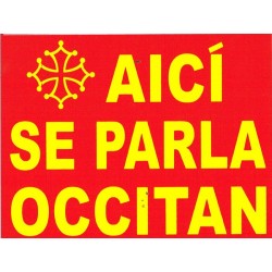 Autocollant Aicí se parla Occitan