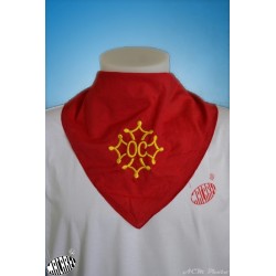 Foulard à  la Croix òc Brodée