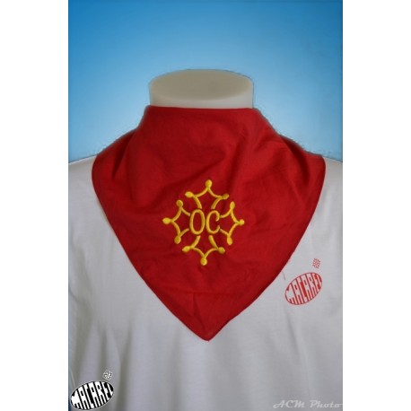 Foulard à  la Croix òc Brodée