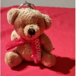 Porte-Clef Ourson avec écharpe occitane (peluche Macarel)