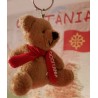 Porte-Clef Ourson avec écharpe occitane (peluche Macarel)
