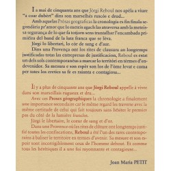 Pròsas geograficas - Jòrgi Reboul - Proses géographiques - 4ième de couverture