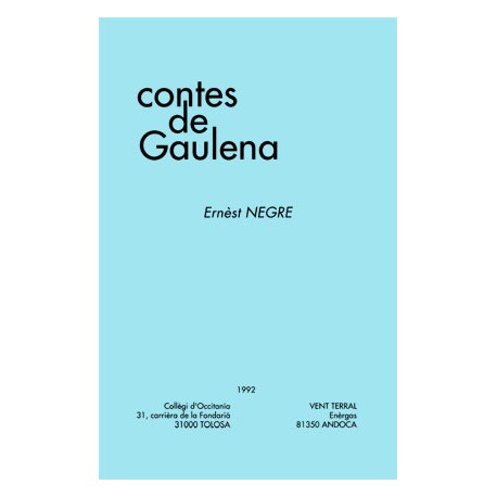 Contes de Gaulena - Ernèst Negre - Interior