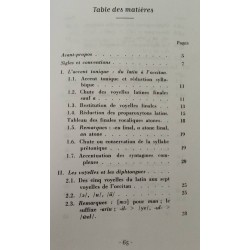 Éléments de phonétique de l'occitan - Robert Lafont - Table des matières