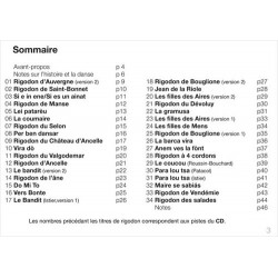 Cahier de répertoire rigodon