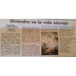 Divendres o la vida salvatja - Michel Tournier - Article Prouvenço d'aro