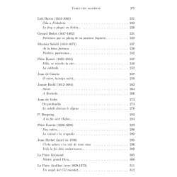 De Pèir de Garròs à l'abbé Fabre – 3 siècles de poésie occitane XVIe, XVIIe et XVIIIe siècles - Paul Fabre - Table des matières