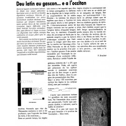 Des histoires de mots, du latin au gascon - André Hourcade - Article Anem Occitans