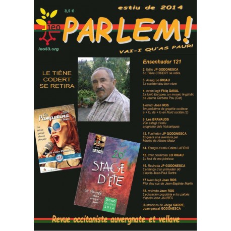 Parlem - Abonnement (1 an) - Revue Occitaniste Auvergnate et Vellave (IEO 63)