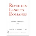 Revue des langues romanes - Abonnement (1 an) - Couverture