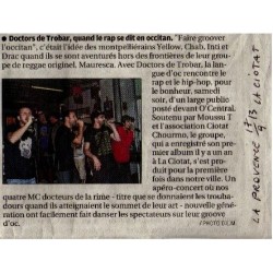 Doctors de Trobar - Aticle du journal La Provence