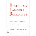 Revue des Langues Romanes - Tome 120 (2016 n°2) - Couverture