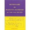 Dictionnaire des dialectes Dauphinois - Abbé Louis Moutier - Couverture