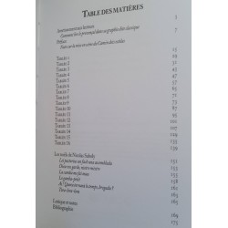 Lo camin deis Estèlas / Le chemin des étoiles - Roger Pasturel - Table des matières