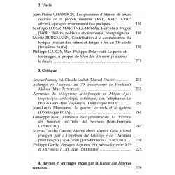 Revue des Langues Romanes - Tome 119-1 (2015 n°1)