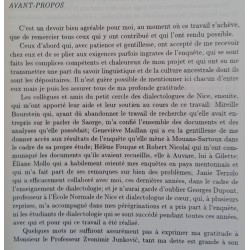 Les Parlers des Alpes-Maritimes. Etude comparative: essai de reconstruction