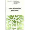Études de linguistique gallo-romane - Collectif