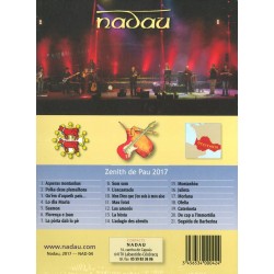 DVD Zenith de Pau 2017 - Nadau (live) - Verso