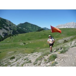 Drapeau Occitan 80x120 cm - in Chaudun (Hautes-Alpes)