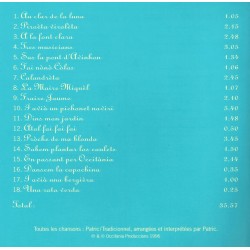Chansons enfantines en langue d'oc - Patric - CD