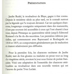 Chansons pour un amour lointain - Jaufre Rudel - Présentation