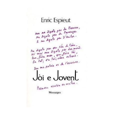 Jòi e Jovent - Enric Espieut - Couverture