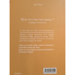 Quin occitan per deman ? Eric Fraj - Couverture édition 2014