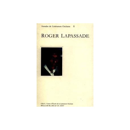 Roger Lapassade - Annales de Littérature Occitane (6)