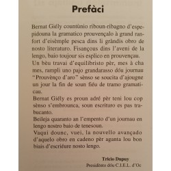 D'ajeitiéu e de prounoum en prouvençau – Bernat Giély - Préface