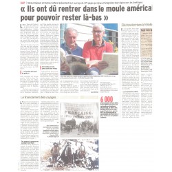 L’émigration des Haut-Alpins aux Amériques - Patrick Caffarel - Michel Clément - Article du Dauphiné Libéré (27-06-2016)