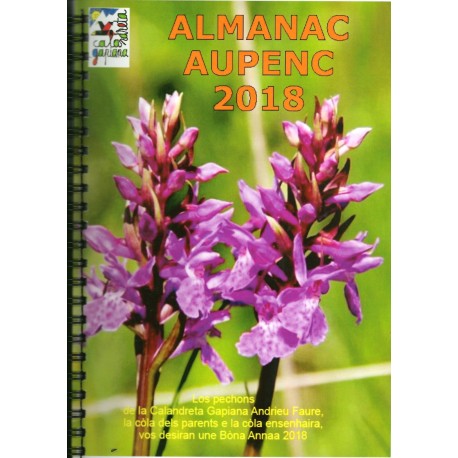 Almanac 2018 - Calandreta Gapiana Andrieu Faure (Gap) - Couverture
