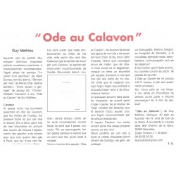 Ode au Calavon - Oda au Caulon - Guy Mathieu - Article Prouvenço d'aro 01-2018