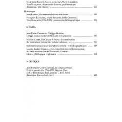 Revue des Langues Romanes - Tome 121-2 (2017 n°2) - Yves Rouquette - Table des matières