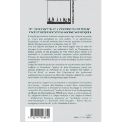 De l'école occitane à l'enseignement public: vécu et représentations sociolinguistiques - Henri Boyer